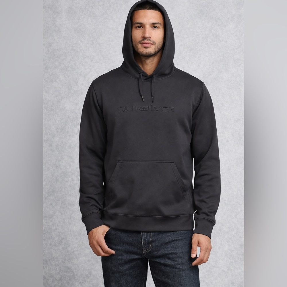 Quiksilver Men's Black Hoodie nwt Medium